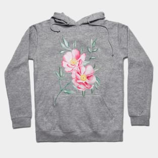 Spring Watercolor Peonies Hoodie